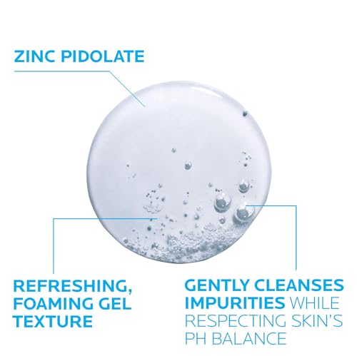 Image of La Roche-Posay Effaclar Foaming Gel Cleanser for Oily Skin | Face wash for oily skin with zinc pidolate to remove excess oil & shine. Alcohol free, oil free & sensitive skin tested.