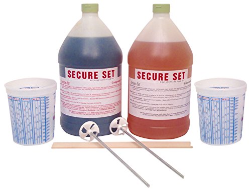 Secure Set - 10 Post Kit - Commercial Grade -2 Gallons. Fast, Secure & Safe Concrete Alternative for Easy Fence Post Installation.