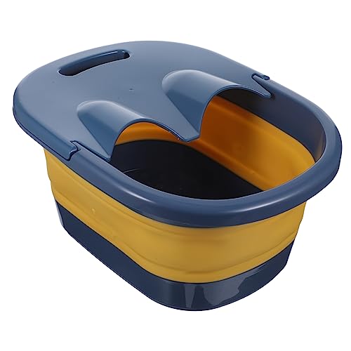 HOODANCOS 1Pc Folding Foot Bath Basin for Adults Portable Foot Soaking Bucket with Stable Support Lightweight Design for Travel Promotes Circulation and Relieves Fatigue Hippo