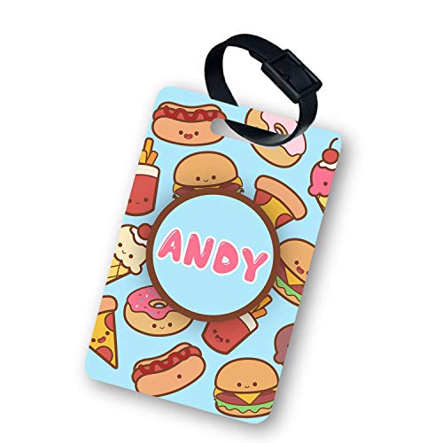 Image of Personalized Luggage Tag with Name & Photo - Unisex (Foody) | Custom Luggage Tag