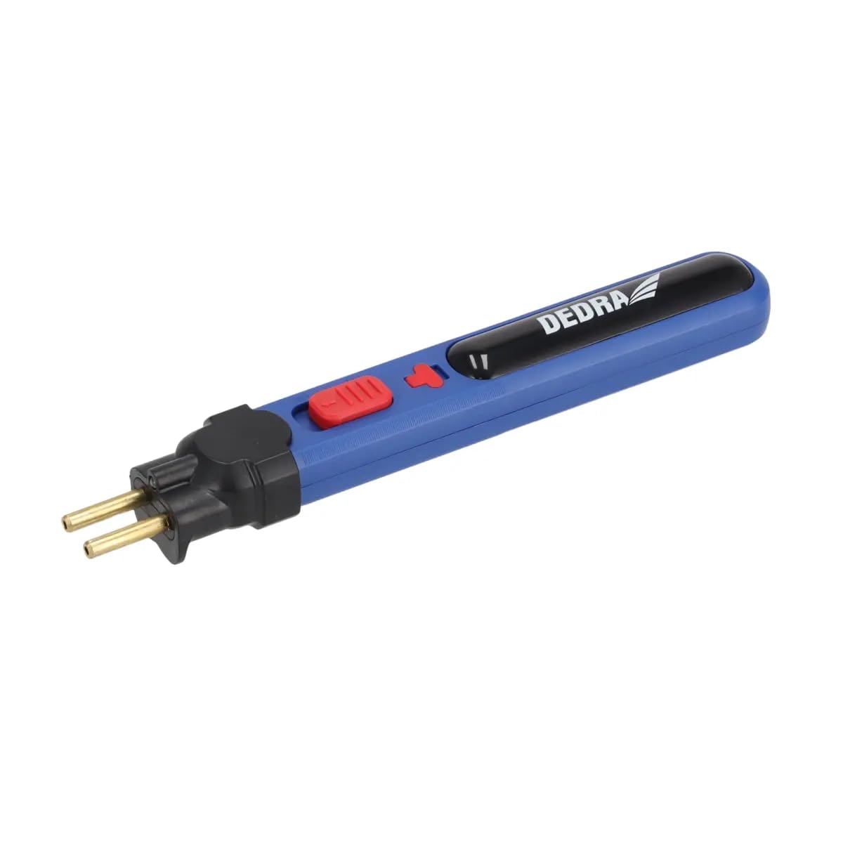 Wycinak do pianki i styropianu DEDRA DED7523, 4V do 550 st. C, bezprzewodowy, obróbka materiałów termoizolacyjnych, uniwersalne wejście USB-C, oświetlenie LED