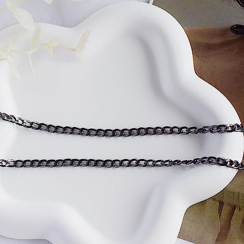 Image of Eyeglass Chain for Men Women Metal Cuban Chain Twist Link Sunglasses Holder Reading Eyewear Retainer Strap