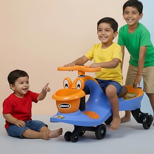 Image of Wishmaster Swing Magic Panda Car for Kids, Twister Ride on, Non Battery Operated Baby Push Rider Without Music & Light | Self-Balancing Twist Steering | Age 2-8 Years