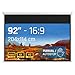 iggual Pantalla Proyección 92" Pulgadas- Enrollable Manual Panorámico- Formato 16:9- Ángulo Visión 180º- Altura Ajustable- Apto Pared/Techo- Compatible 4K y Cualquier Proyector, (203x114 cm)