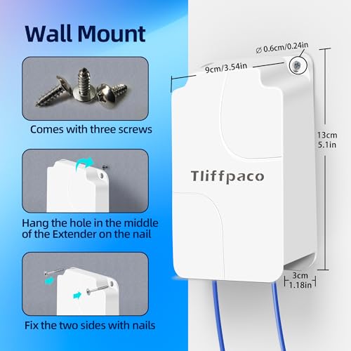 Tliffpaco Outdoor Gigabit PoE Extender, 5 Port PoE Repeater, 90W in 60W Out Switch, Waterproof, Vlan, IEEE802.3af/at/bt Extend Additional 100m(328ft), 10/100/1000Mbps, Wall Mount Plug and Play - Thumbnail 7
