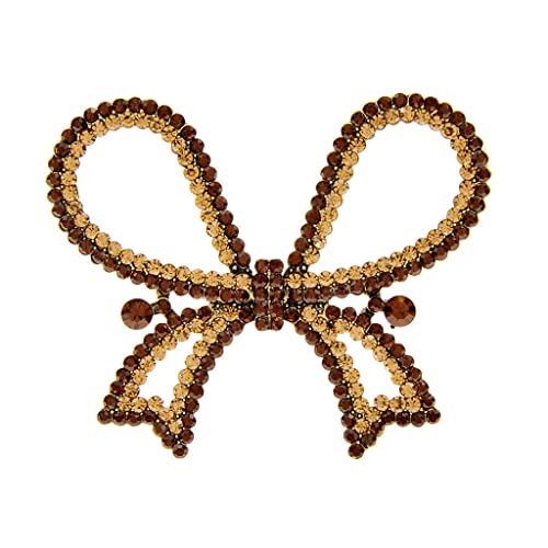 Broches à nœud en strass pour femmes le cadeau rétro idéal