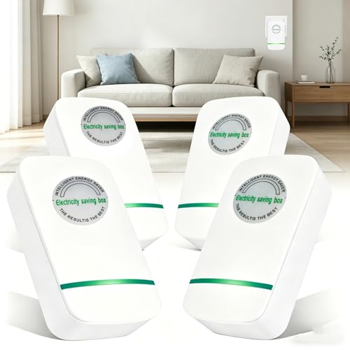 Stopwatt Smart Power Device Stop Watt Plug-in for Home & Office US Plug 90V-250V Up to 30KW Voltage Stabilizer 4 Pack