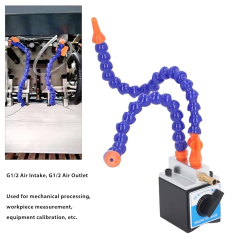 Hamwesh Magnetische Basenschläuche G1/4 in G1/2 -Out, Einstellbares Flexibles Kühlmittelrohr mit Stabiler Unterstützung für die Verarbeitung von Ölinjektorenmaschinen
