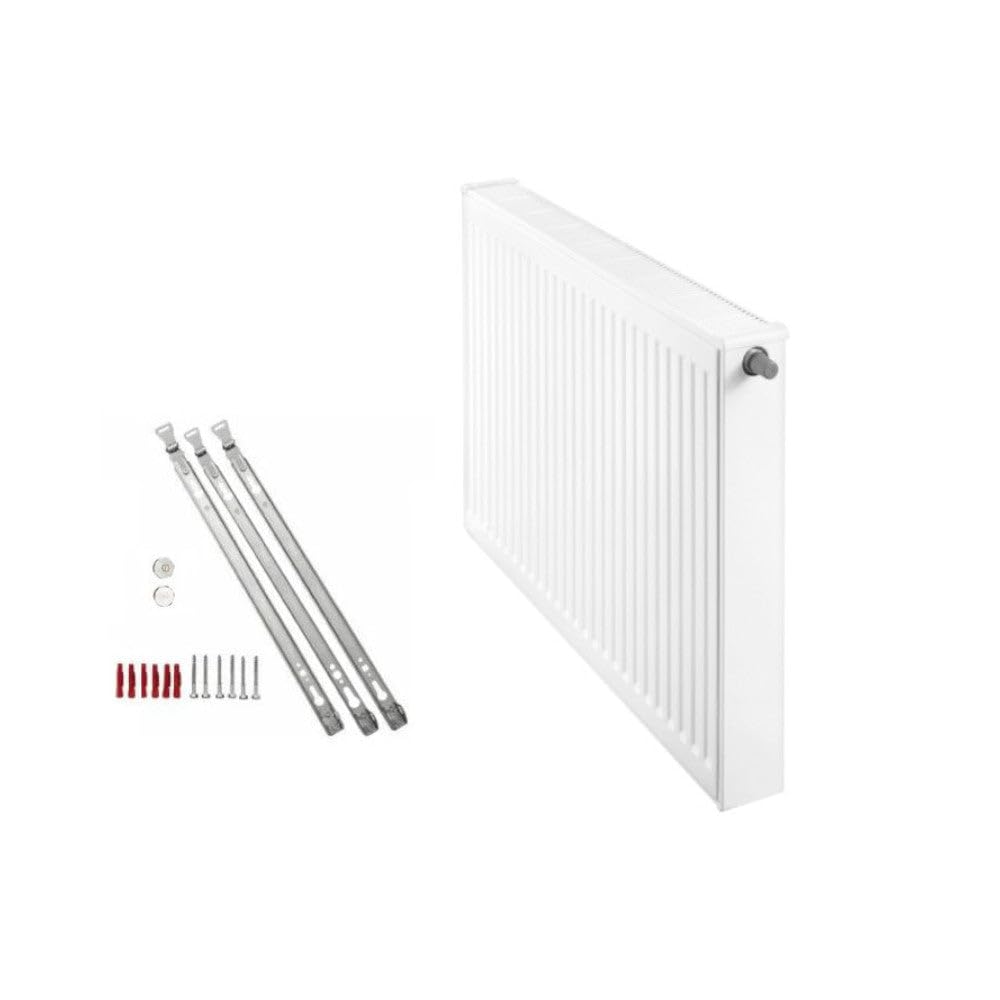 Buderus Logatrend Ventil-Flachheizkörper VC-Profil Typ 22 BH 600 vers. Längen + Halter (BL: 1800 mm)