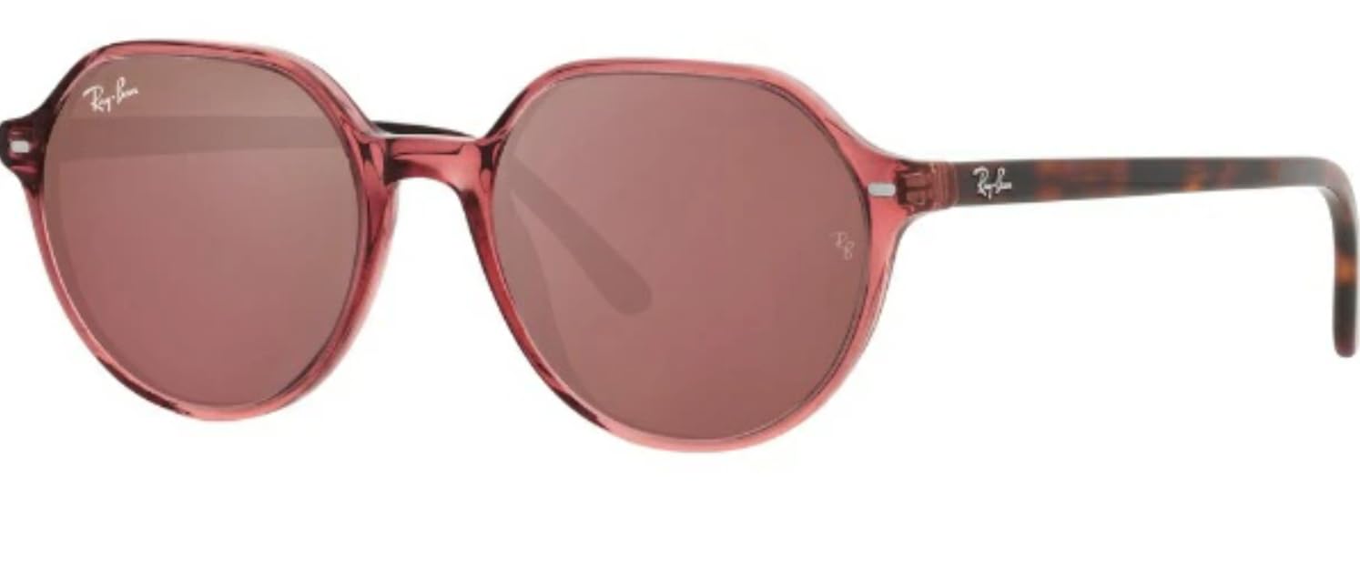 【新品未使用】rayban ROUND L Amazon.com: Ray-Ban 0RB2195F66372K53 Thalia Transparent Pink Brown