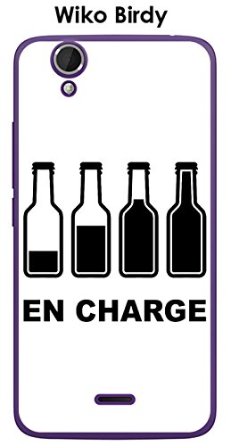 Coque Wiko Birdy Design en Charge Texte Noir