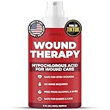 Wound Therapy (8 oz) - Hypochlorous Acid (HOCl) Skin Cleanser, Wound Spray for Fast Healing - First Aid Antiseptic Spray for Skin Repair - Made in USA
