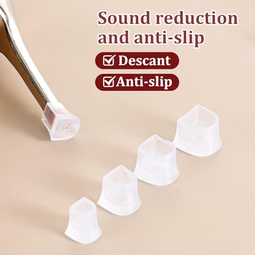 Image of 10 Pairs Heel Caps for High Heels, 5 Sizes Heel Covers for High Heel Shoes Black High Heel Protectors Non-Slip Heel Stoppers