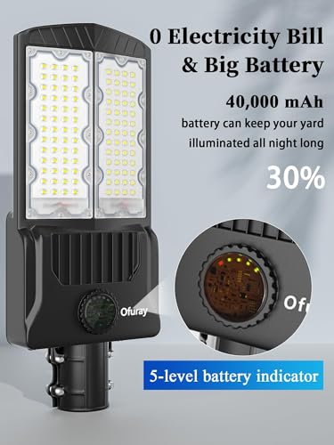 Image of Ofuray Solar Street Lights Outdoor,OL-9000 Commercial Parking Lot Light