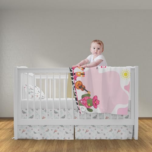 Image of Cow Girl Baby Stuff - Newborn Baby Milestone Blanket with 2 Frames