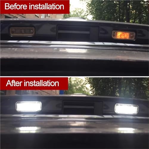 Solución fallo bombilla con luz LED placa matrícula Canbus Benz 5