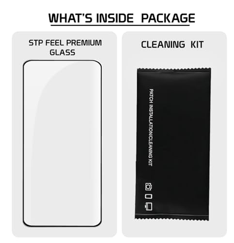 Image of STP FEEL Premium HD+ Tempered Glass Screen Protector Guard Compatible For Mi 11 Ultra 5G (6.81 Inch, Pack of 1) | Edge to Edge Coverage With Easy to installation kit for Smartphone