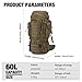 Mardingtop 60L Military Internal Frame Backpack for Hiking,Camping,Hunting,Rucksack Backpack with Rain Cover