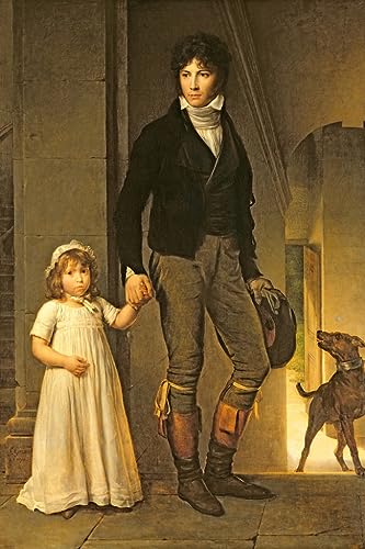 Portrait d'art Jean-Baptiste Isabey par Gérard, affiche sur toile 60x90cm