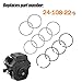 Piston Rings Replaces 24-108-22-s Fits for Kohler CH18-CH22 CV18-CV22 1.5mm Thick Top Ring Style A 77mm Standard Bore