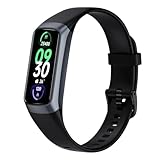Fitness Tracker Smart Watch with 1.10'' AMOLED Touch Colour Screen, Blood Oxygen, Heart Rate, Sleep Monitor, Step Counter, IP68 Waterproof, for Women and Men
