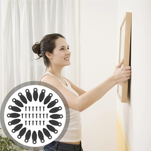 Image of Picture Frame Backing Clips 500 Pcs Photo Frame Back Panel Buckle Art Wall Fixing Boallace Bracket Leg for Hanger Clip Hardware for Hanging Pictures