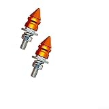 Vis de plaque d'immatriculation à filetage M6 style pagode pour voiture, moto, véhicule ABS en acier au carbone, kit de boulons décoratifs pour voiture, moto, véhicule, rouge, bleu, vert, orange