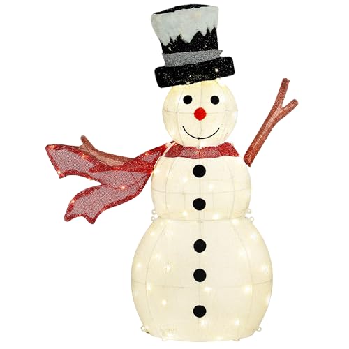 Outsunny 78er LED Weihnachtsdeko, Weihnachten Schneemann,...