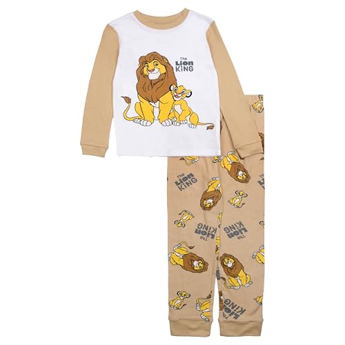 Image of Disney Boys' 2-piece Snug-fit Cotton Holiday Matching Pajama Set, Soft & Cute for Kids
