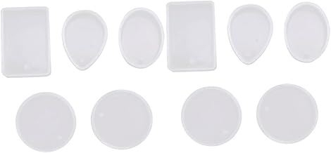 TEHAUX 20 Pçs Pingentes De Cristal Moldes De Silicone Para Sabão Chaveiro Moldes Jóias Resina Flores Secas Para Resina Jóias Moldes De Artesanato De Resina Molde De Flor Seca DIY Flor