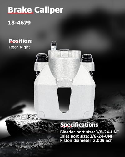 Image of cciyu 18-4679 Rear Right Brake Caliper Assembly For Ford For Expedition /For F-150 /For F-150 Heritage /For F-250,For Lincoln For Blackwood /For Navigator /For Town Car