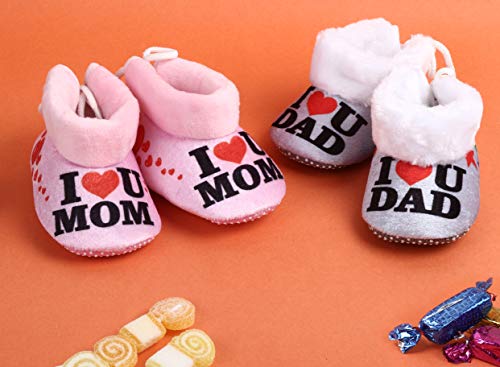 Superminis-Baby-Girls-and-Baby-Boys-Ankle-Length-with-Heart-Print-Soft-Base-BootiesShoes-0-6-Months-Sky-Blue