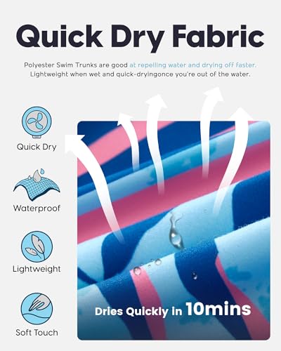 Image of maamgic Mens Swim Trunks Quick Dry Swim Shorts with Mesh Lining Funny Swimwear Bathing Suits 7inch