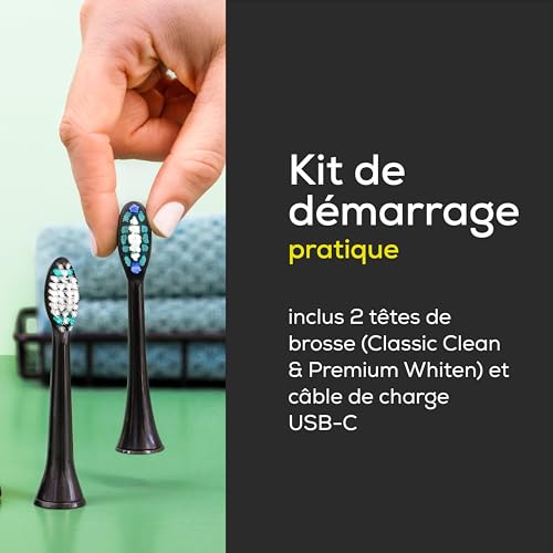 Brosse à dents électrique BEURER SC 30 80000 oscillationsmin 4 modes de brossage jaune - vue 7