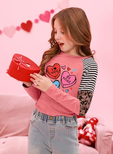 Image of BesserBay Girls St Patrick's Day Raglan Shirt Irish Sequin Lucky Stripe Shamrock Graphic Top 4-14 Years
