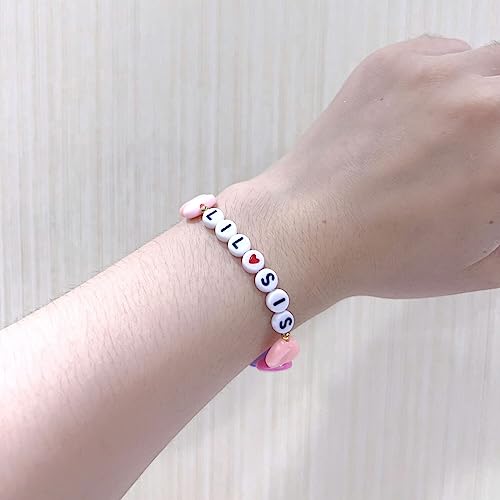 Fuqimanman2020 Big Sister Bracelet Colorful Little Sister Bracelet Letter Beads Bracelet for Sister Jewelry Gift2