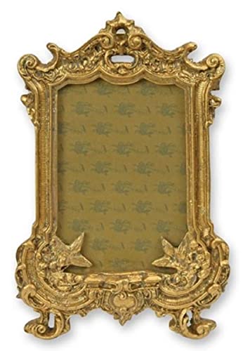 Casa Padrino Cadre de Photo Mural Double Baroque Or 14,1 x H. 22 cm - Cadre Photo Style Ancien - Décoration Murale Baroque - Accessoires de décoration de Style Baroque - Intérieur Baroque Cover