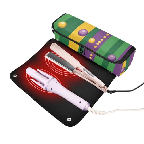Bolso organizador para herramientas de cabello con resistencia al calor miniatura 2