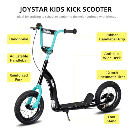 JOYSTAR Patinete para crianças a partir de 5 anos, adolescentes e jovens, scooter infantil leve com