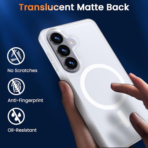 Image of WRJ Magnetic Case for Samsung Galaxy S23 6.1-Inch,Matte Clear