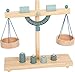 Produktbild small foot Waage für Kaufladen aus Holz, Balkenwaage mit vier Gewichten, Zubehör für Kaufmannsladen, ab 3 Jahren, 11861