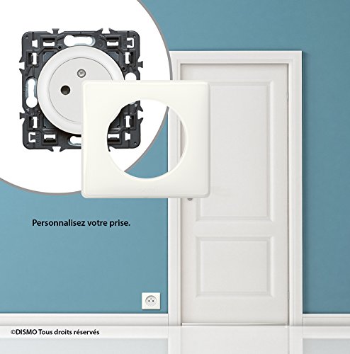 legrand prise electrique murale avec terre céliane surface prise affleurante avec socle rétractable fabriqué en france blanc lot de 4