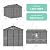 UDPATIO Resin Storage Shed 7.5x10 FT, Outdoor Garden Plastic Shed,Dark Grey