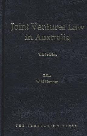 Joint Ventures Law in Australia book cover