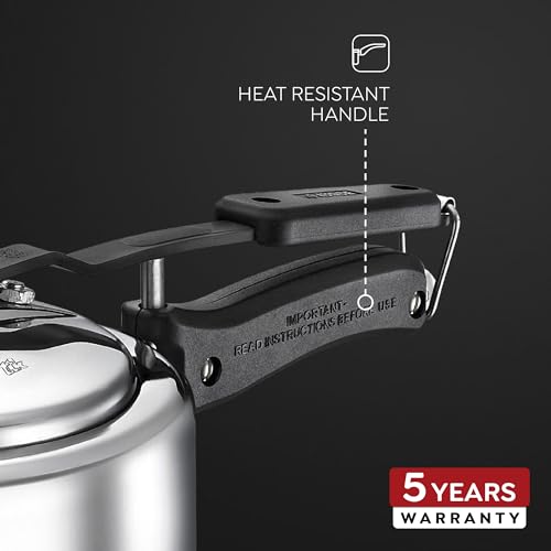Image of Judge by Prestige 2L Classic Stainless Steel Pressure Cooker (Innerlid)|Sturdy Handles |Gas & Induction Compatible
