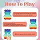 4 Stück Pop It Spielzeug, Bubble Sensory Fidget Toy, Fidget Toys Set, Antistress Spielzeug für Kinder und Erwachsene, Ideal für Reisen, Schule und Geschenke