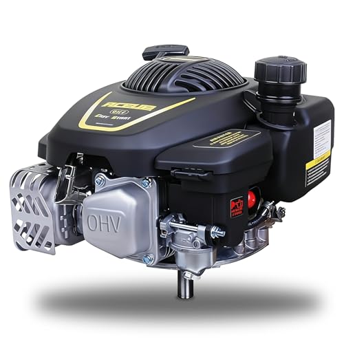 Aceup Energy 4.4HP 173cc 4-Stroke Gas Motor Gas Engine Vertical Shaft with Primer for Lawn Mower