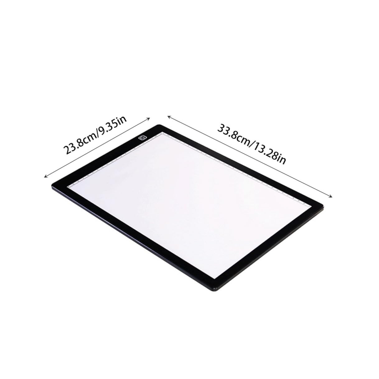 NIYANGLE Table Lumineuse A4 en Acrylique Blanc Câble USB et Aimants, Planche à Dessin Magnétique Légère pour Croquis et Pratique de Peinture