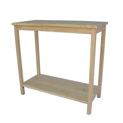 IC International Concepts, Portman Accent Table , Solid Real Wood,