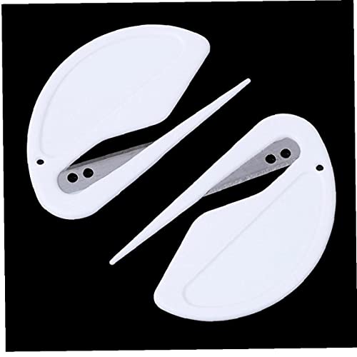 TOSSPER 2 stks Plastic Brief Opener Mini Brief Mail Envelop Opener Veiligheid Papieren Bewaakt Cutter Kantoorapparatuur - Afbeelding 7